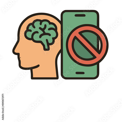 Icon for mental health digital detox