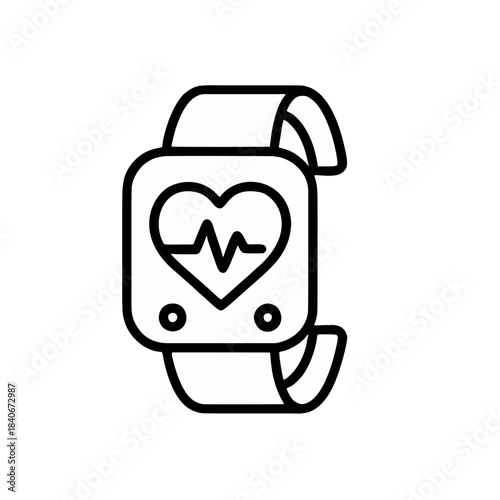 Outline icon for wearable health censor IFCG Sn02)