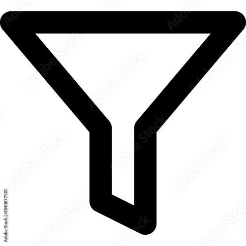 Filter icon - funnel sort refine outline