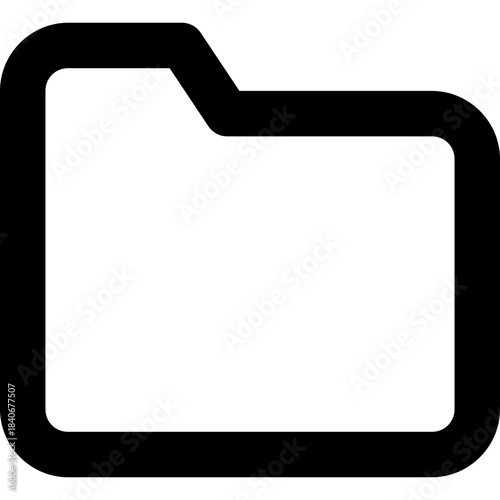 Folder icon - directory file organize outline
