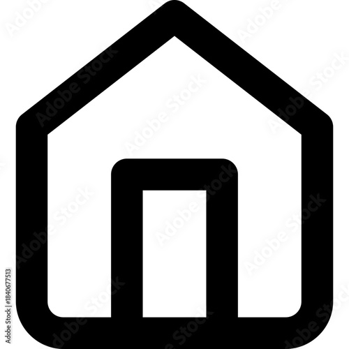 Home icon - house residence outline