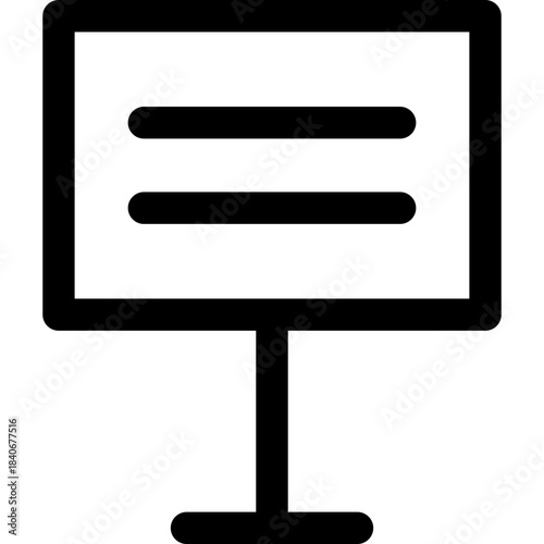 For sale sign icon - real estate property outline