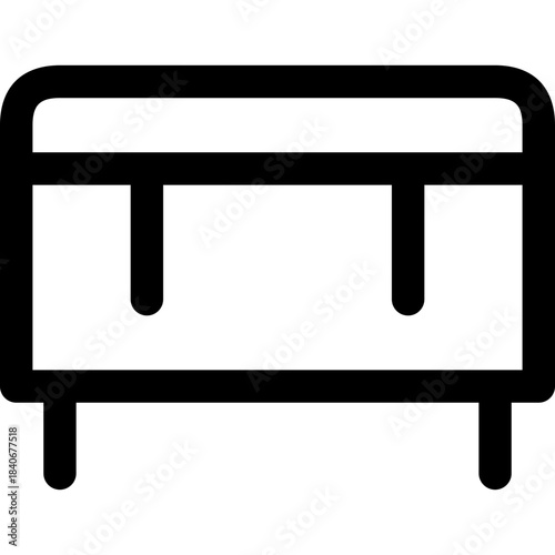 Furniture icon - sofa couch interior outline