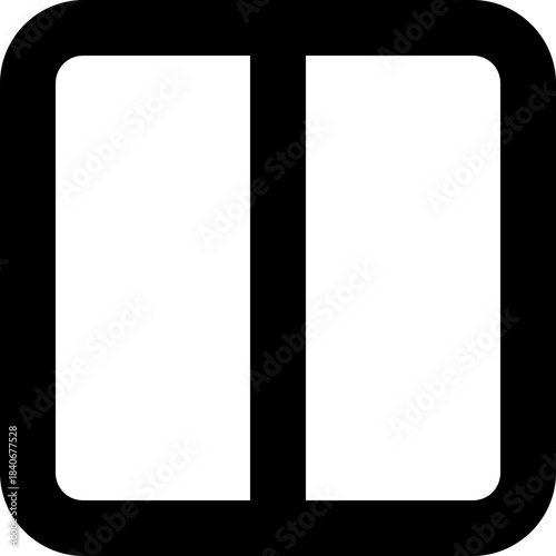 Layout icon - grid columns template outline