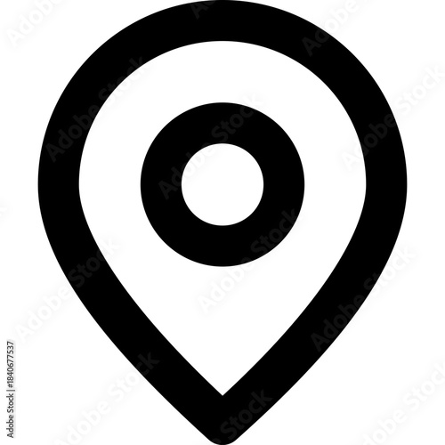 Map pin icon - location marker place outline