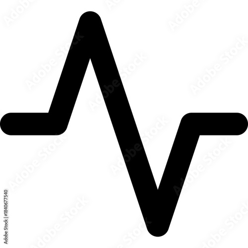 Frequency icon - heartbeat pulse health outline