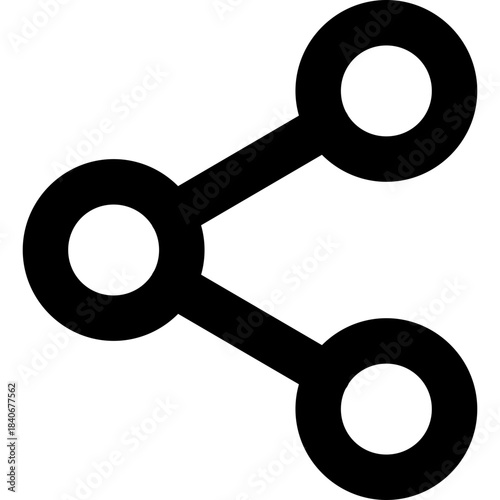 Share icon - social distribute send outline