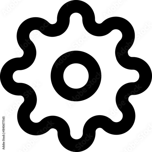 Settings icon - gear cog preferences outline