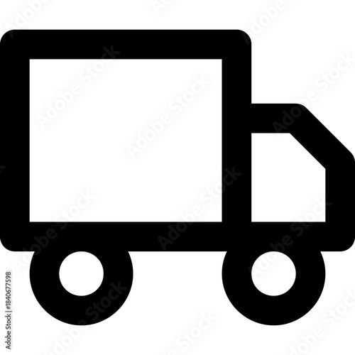 Truck icon - delivery shipping transport outline