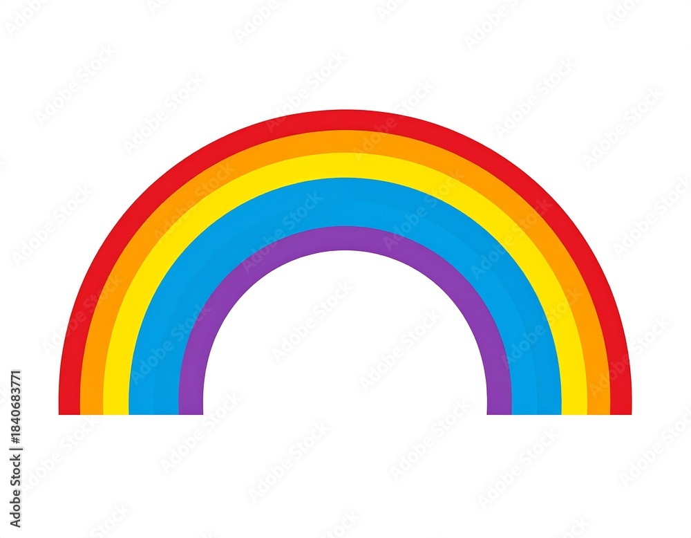 Fototapeta premium Simple rainbow graphic