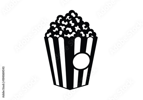 Iconic popcorn bucket symbolizing movie theater experience