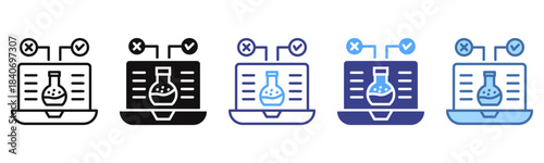Testing icon sheet multi color collection