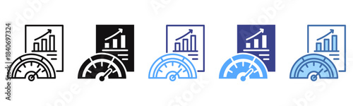 Indicator icon sheet multi color collection