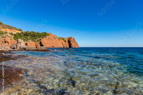 Small beach near Calanque de Maupas, Côte d’Azur. France
