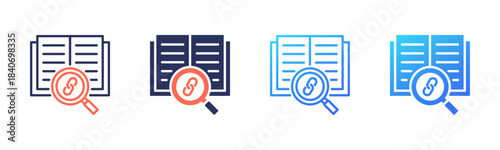 Reference icon sheet multi color collection