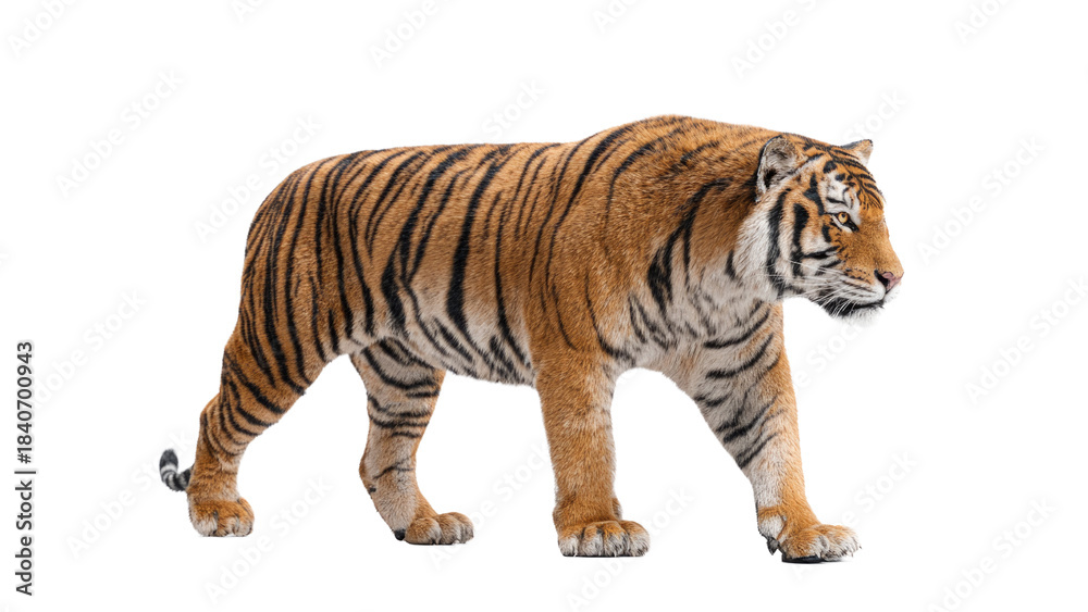 Obraz premium Tiger isolated on transparent background