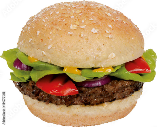 essen, burger, fastfood, 