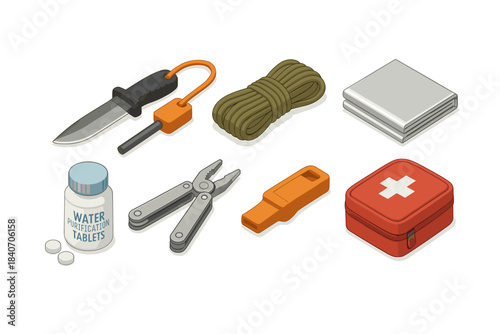 Essential survival kit items for outdoor adventure and emergency preparedness