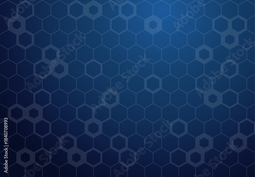 Hexagon seamless pattern. Medical technology and chemical design background. Geometric abstract background with different hexagons. Vector illustration