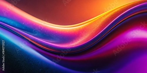 Grainy gradient background purple orange vibrant abstract glowing color wave black dark backdrop. Purple orange black grainy gradient background glowing pink magenta vibrant noise texture.