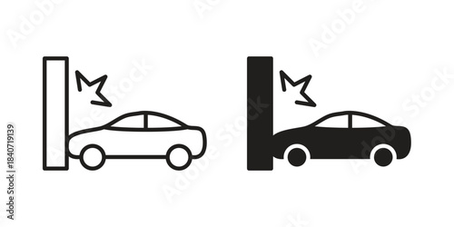 Accident icons vector Collection Clipart Pack. icon with editable line stroke