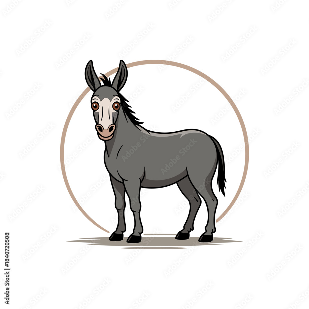 Naklejka premium Llama icon on White Background Vector Art Illustration on white background.