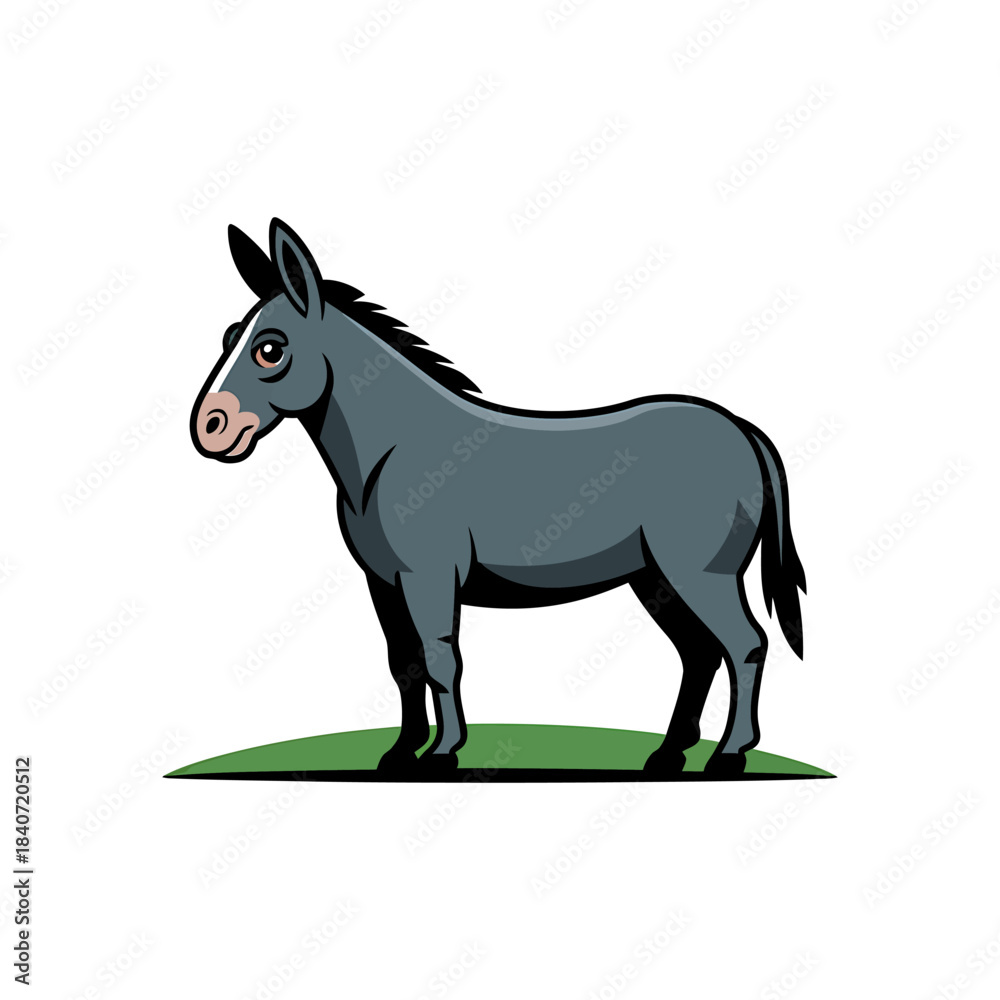 Naklejka premium Llama icon on White Background Vector Art Illustration on white background.