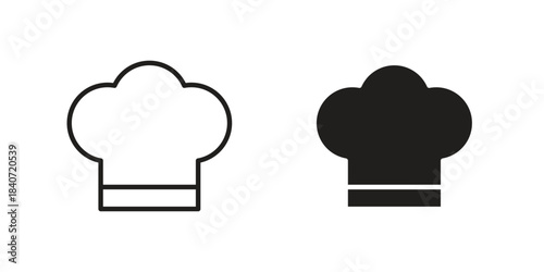 Chef hat icons vector Collection Clipart Pack. icon with editable line stroke