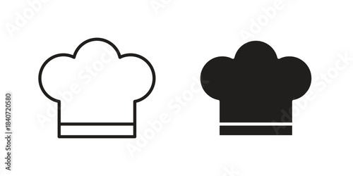 Chef icons vector Collection Clipart Pack. icon with editable line stroke