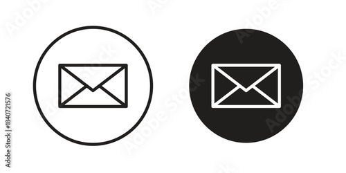 Email icons vector Collection Clipart Pack. icon with editable line stroke