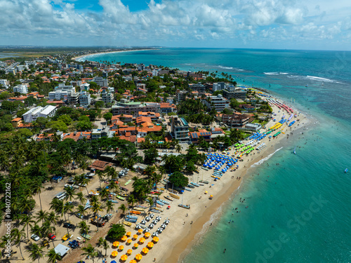 The most famous beach in the entire world. Aerial view of Porto De Galinhas beach in the city of Ipojuca, Pernambuco, Brazil. 11-09-2025 