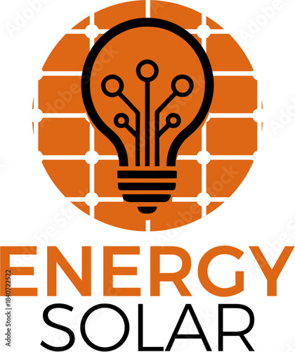 lOGO Lâmpada Painel Energia Solar FORMATO EPS