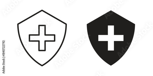 Health insurance icons vector Collection Clipart Pack. icon with editable line stroke