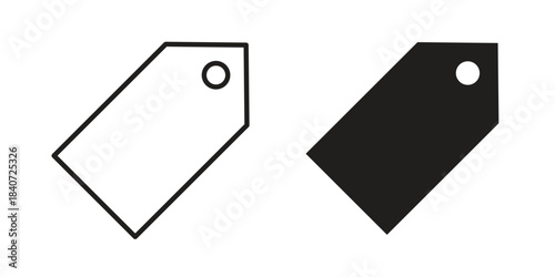 Price tag icons vector Collection Clipart Pack. icon with editable line stroke