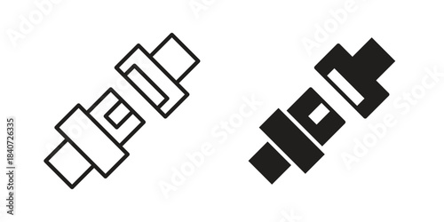 Seatbelt icons vector Collection Clipart Pack. icon with editable line stroke