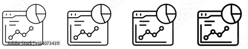 Visualization Icon Set Different Style Collection
