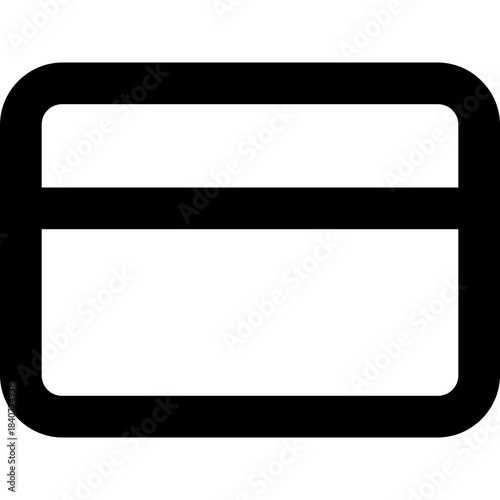 Credit card icon - payment bank transaction outline