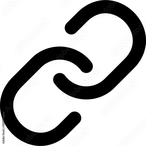Link icon - chain connection URL outline