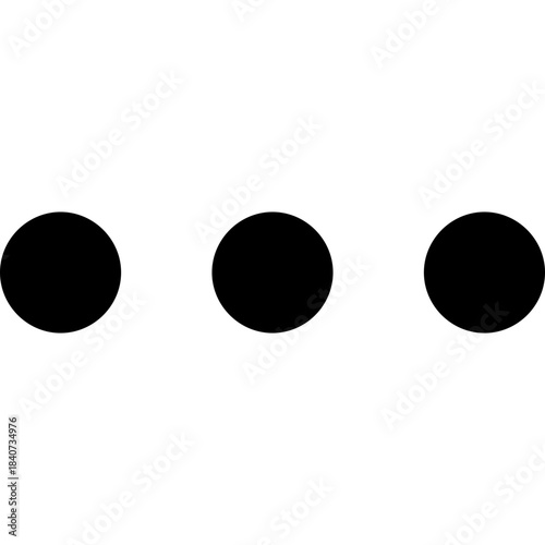 More horizontal icon - ellipsis options dots outline