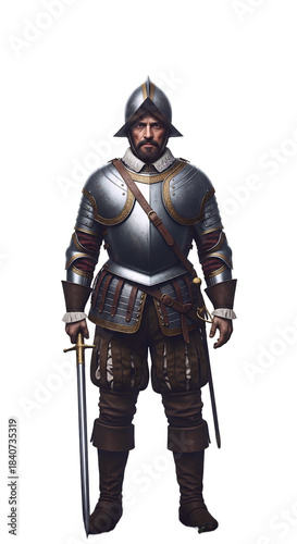 A spanish conquistador in the new world