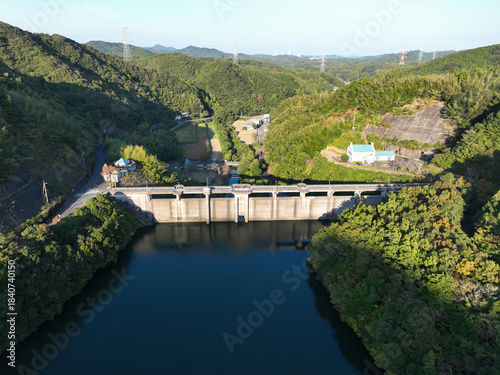 徳島県阿南市　福井ダム　ダム湖