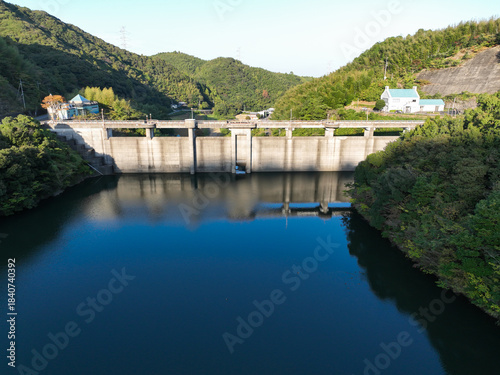 徳島県阿南市　福井ダム　ダム湖