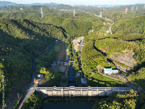 徳島県阿南市　福井ダム　ダム湖