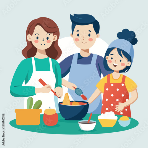 Abstract geometric shapes in vibrant cmyk colors with text elements