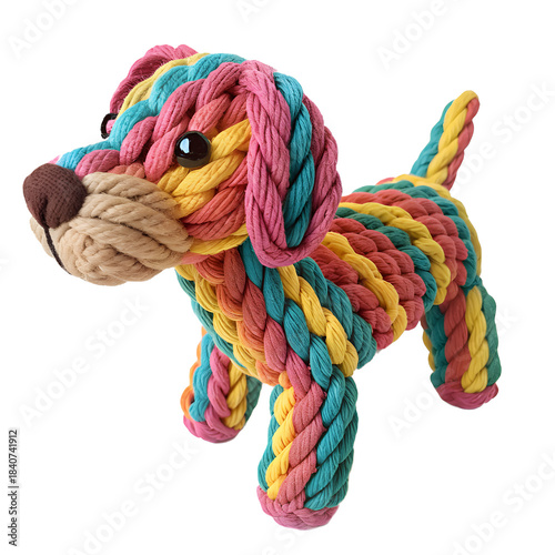 Cute Dog | Colorful dog | color rope dog png 4k | colorful rope pet png 4k | rope art dog png 4k | twisted rope dog png 4k | creative rope dog png 4k