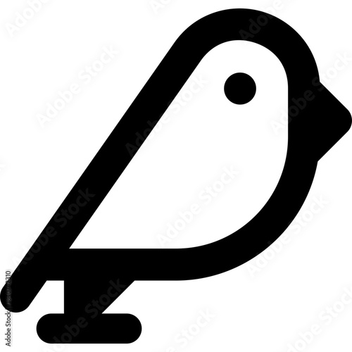 Bird icon - animal nature wildlife flying outline