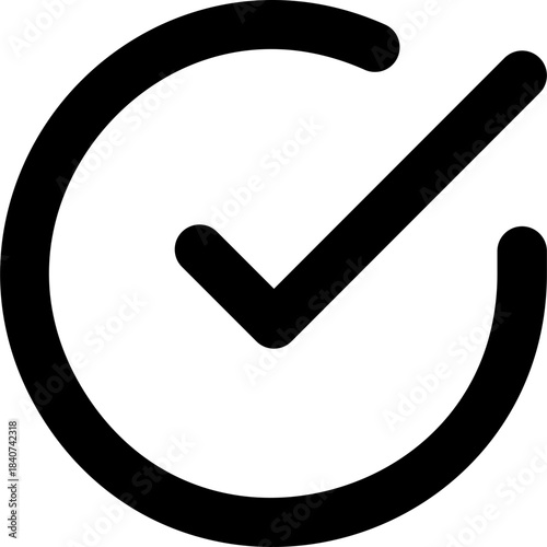 Check circle icon - success done complete outline