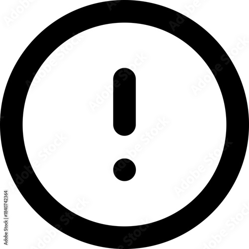 Alert circle icon - exclamation warning attention outline