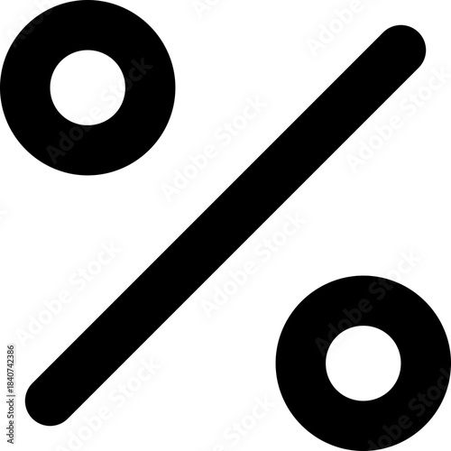 Percent icon - discount sale percentage outline