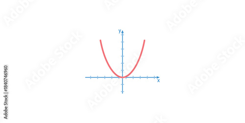Parabola Graph Logo in Math.